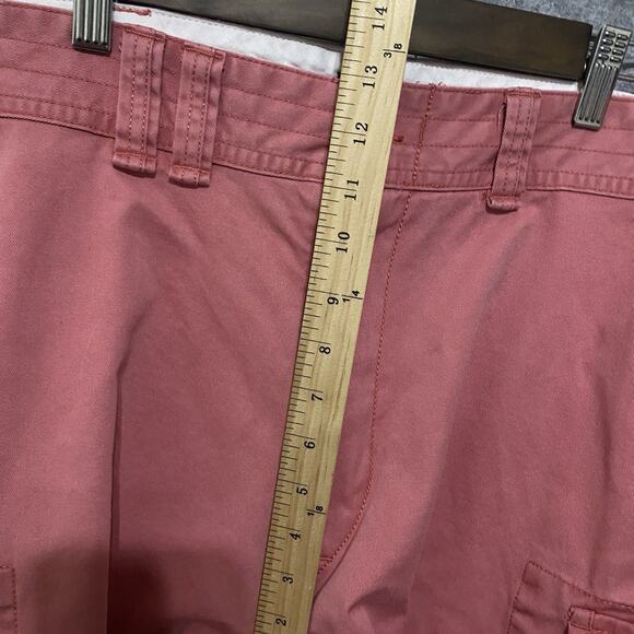 Polo Ralph Lauren Cargo Shorts Mens Sz 40 Pink Pockets Distressed‎ 10" Inseam - Picture 8 of 9